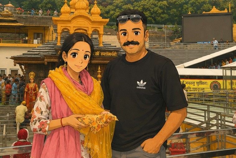 Akanksha and Vishal together